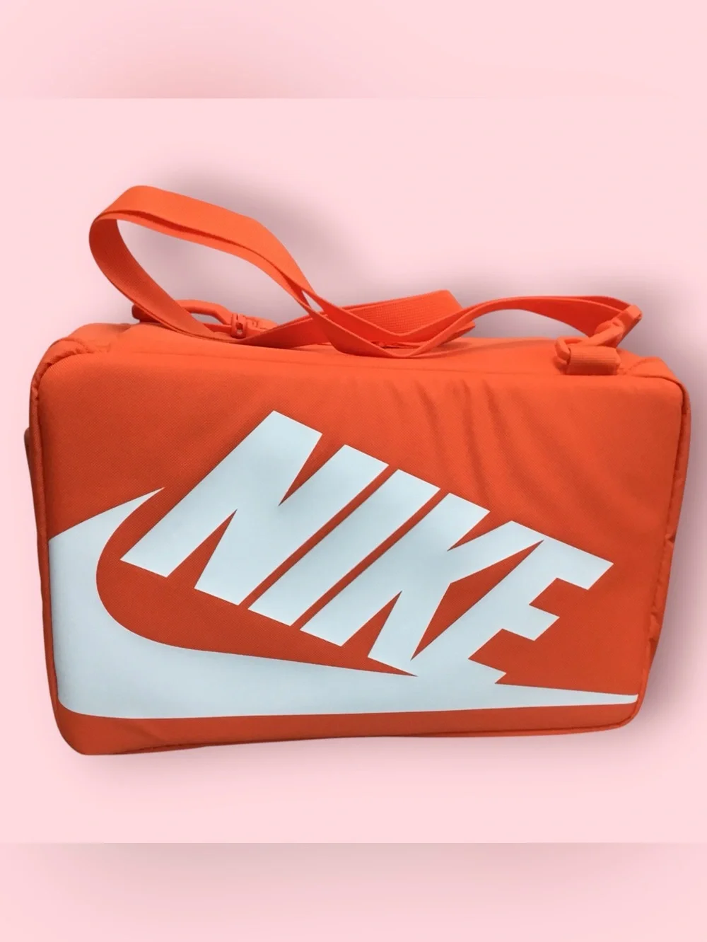 Nike 12L Crossbody Shoebox Bag (Orange / White)